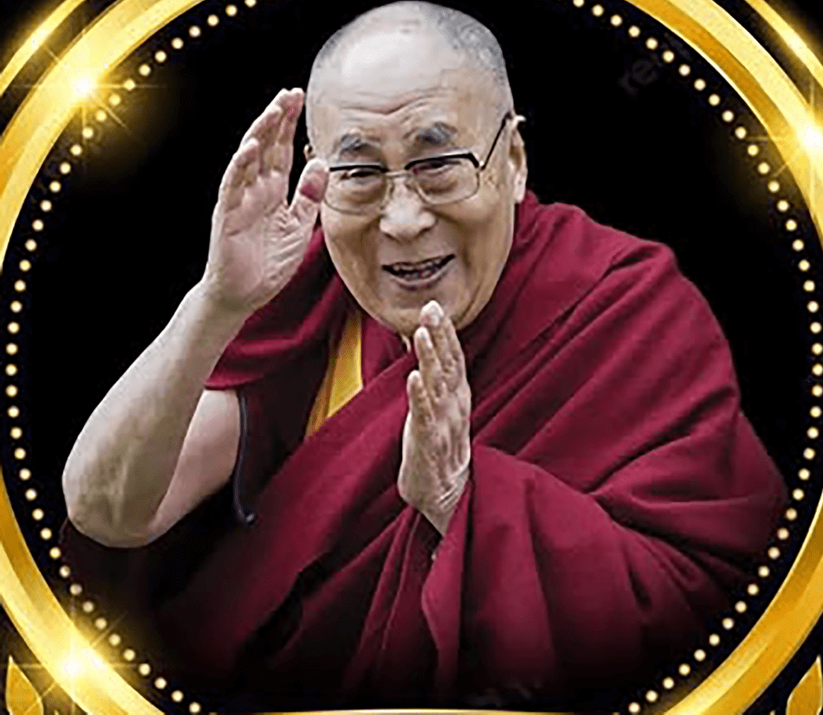 Photo of Dalai Lama Rosette